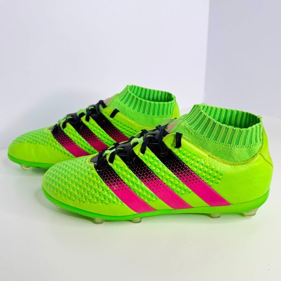 ADIDAS ACE 16.1 PRIMEKNIT FG/AG GREEN SIZE 5.5 MENS AQ5151 - Picture 7 of 9